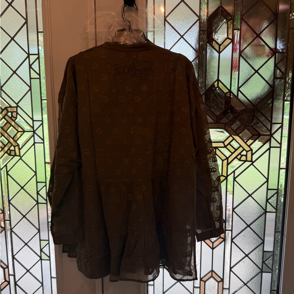 JADED Gypsy SM/MED 100% Cotton NWT army green TUNIC (2 left) listing 1 of 2 - Picture 7 of 10